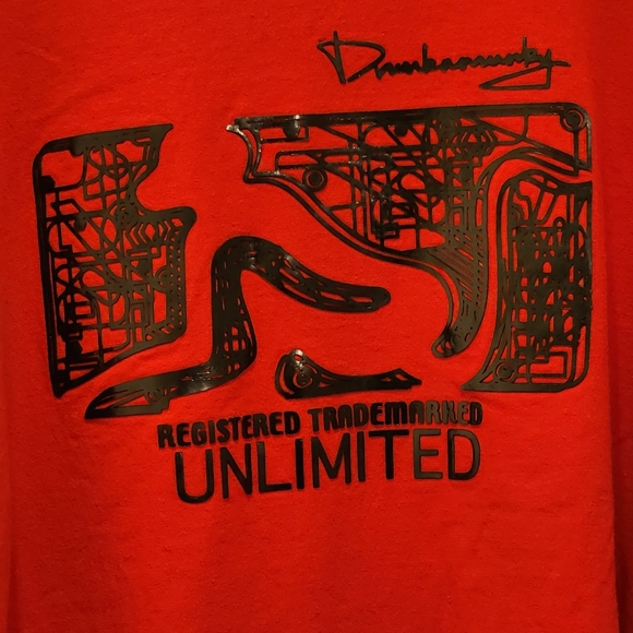 Red "Vintage Drunknmunkey T-shirt" - Picture 2 of 3